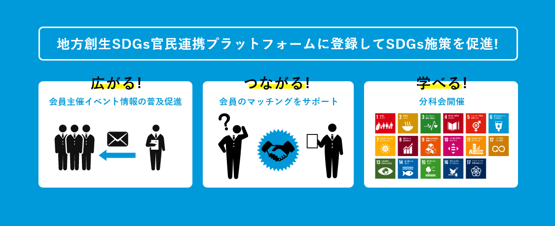 地方創生SDGs官民連携プラットフォームに登録してSDGs施策を促進！