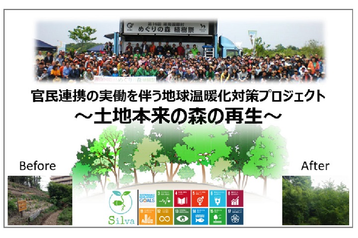 官民連携の実働を伴う地球温暖化対策プロジェクト ～土地本来の森の再生～