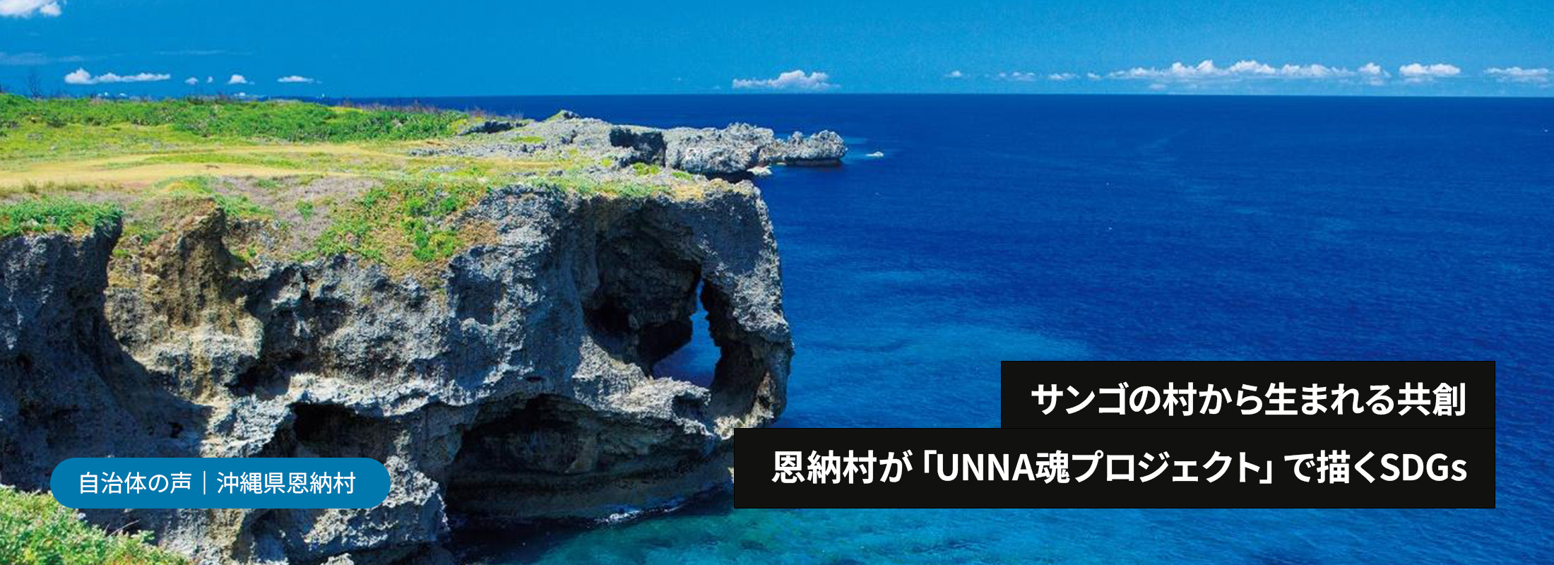 サンゴの村から生まれる共創 恩納村が「UNNA魂プロジェクト」で描くSDGs